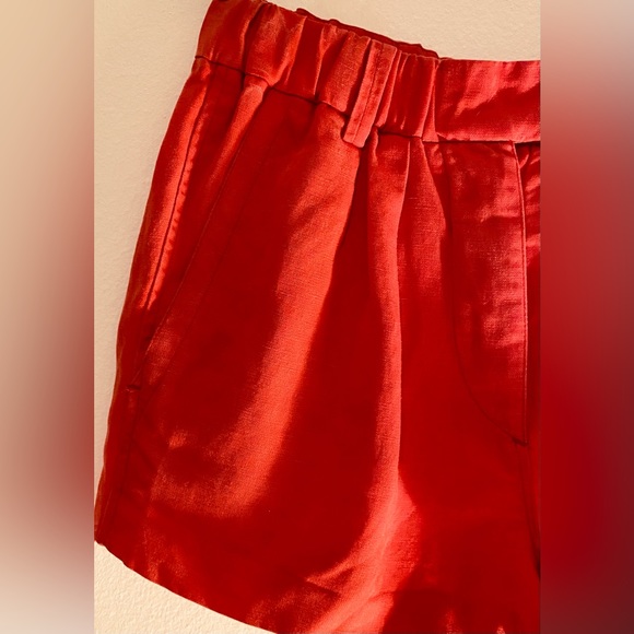 ISABEL MARANT ETOLIE •RED •LINEN •SHORTS •SIZE 1 - Picture 3 of 4